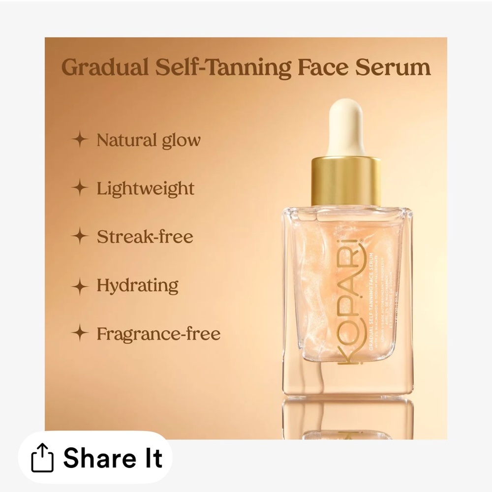 Kopari gradual self tanning face serum. 1fl. Oz - Picture 3 of 7